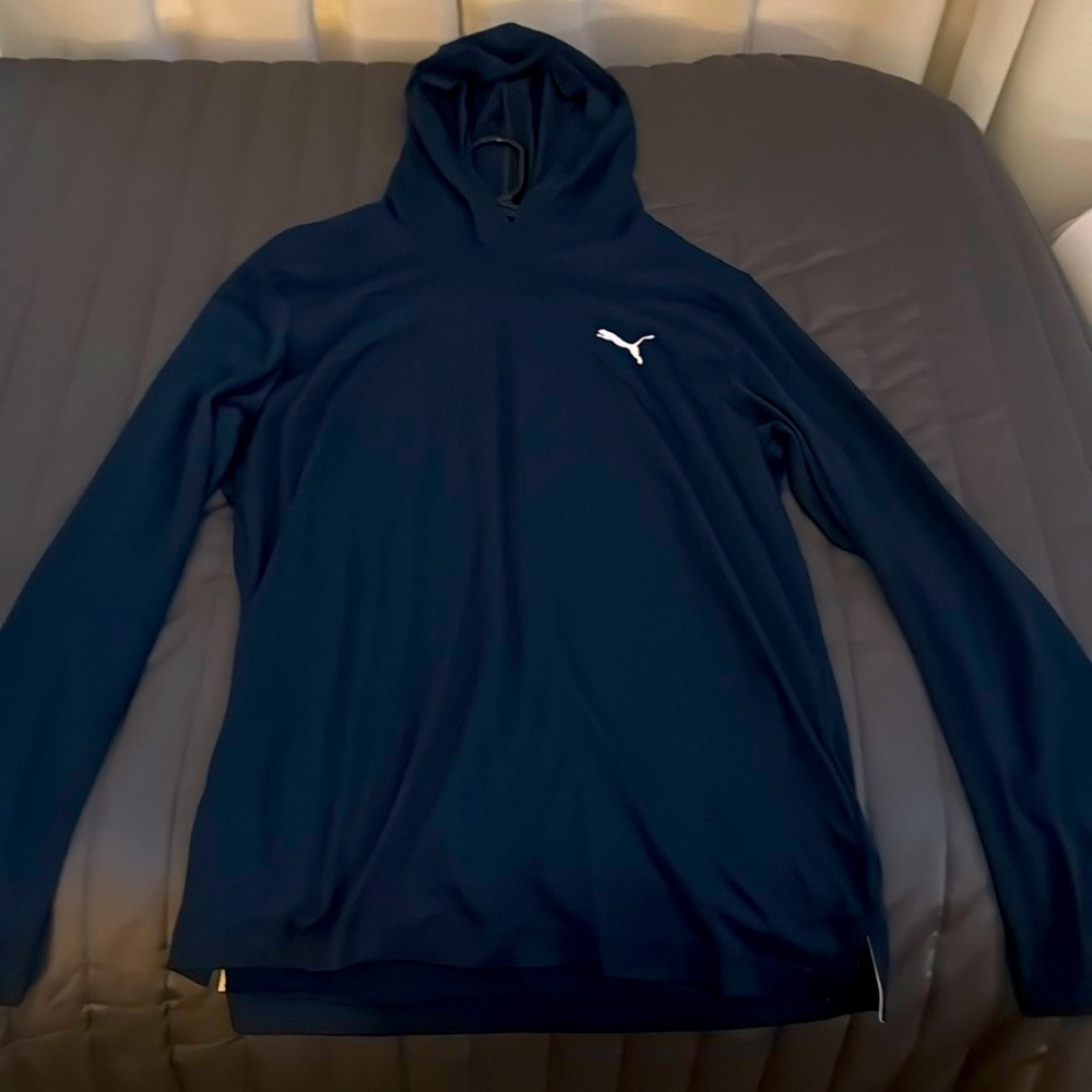 Medium Puma light active wear hoodie.